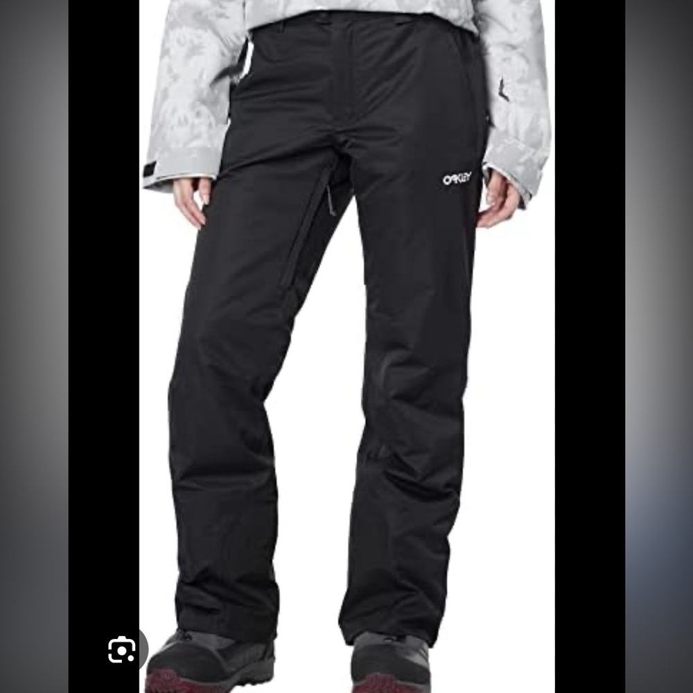 Oakley Women's Black Loose Fit Luxe Snowpants size Large